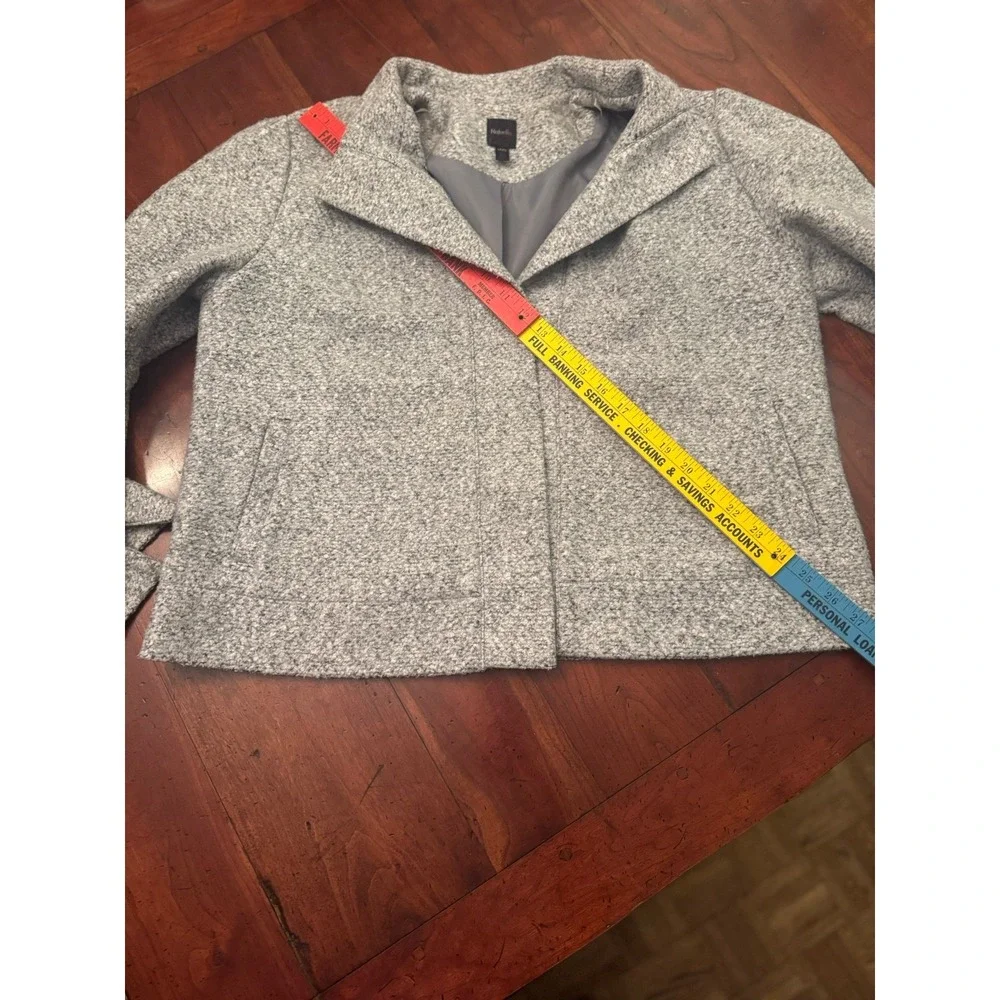 Rafaella‎ Gray Tweed Women's Coat Size Large Petite